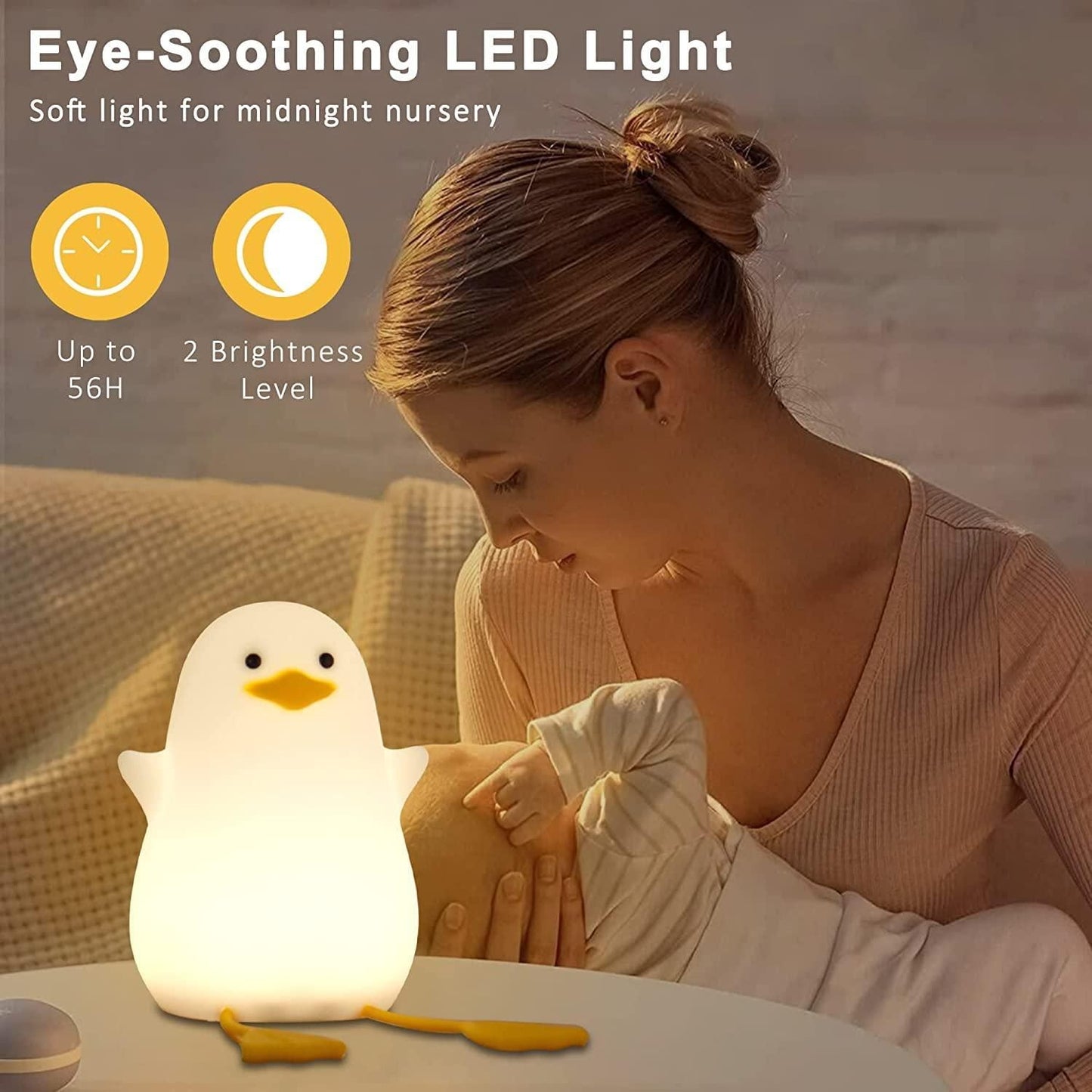 Cute Duck Night Light Lamp