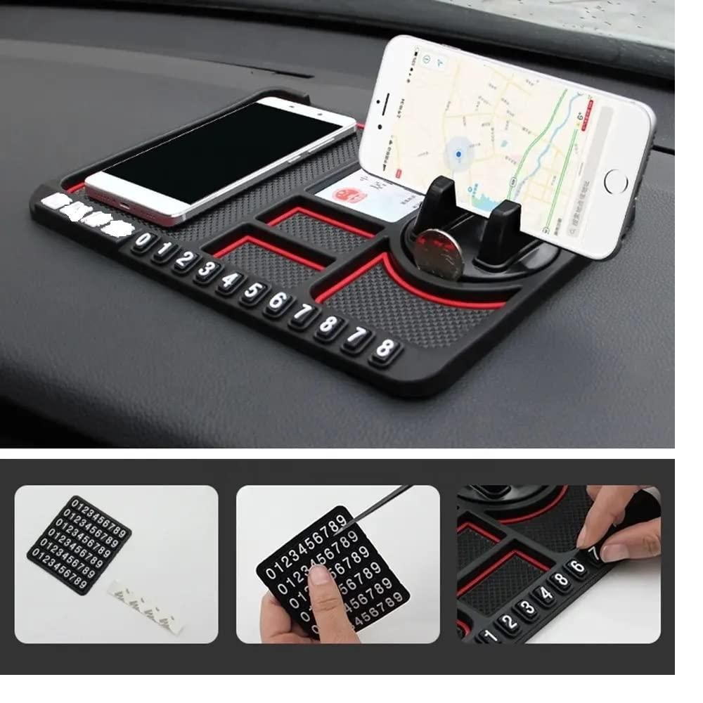3-in-1 Car Dashboard Phone Holder & Anti-Slip Pad