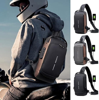 Anti-Theft Sling Bag with USB Charging Port