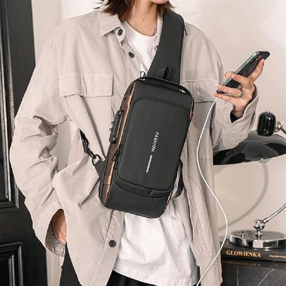 Anti-Theft Sling Bag with USB Charging Port