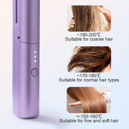 Cordless Mini Hair Straightener & Hot Comb