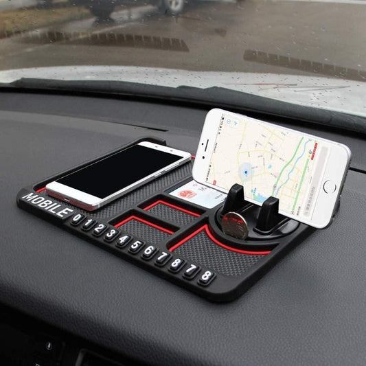 3-in-1 Car Dashboard Phone Holder & Anti-Slip Pad