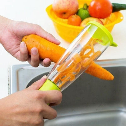 Multifunction Kitchen Peeler with Built-in Storage Container