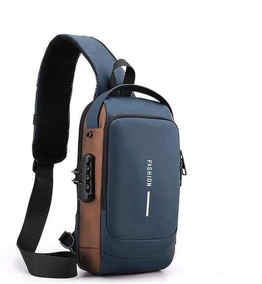 Anti-Theft Sling Bag with USB Charging Port
